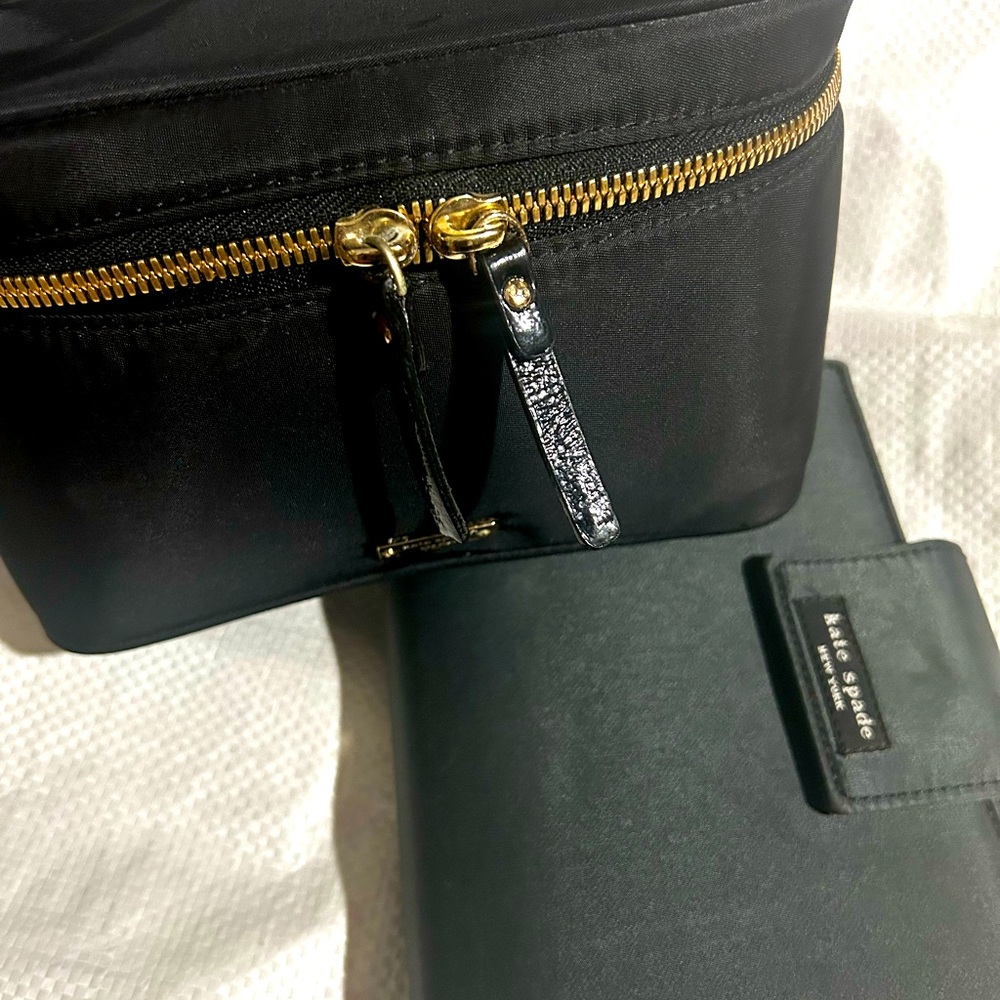 Kate Spade Black Bag and planner duo